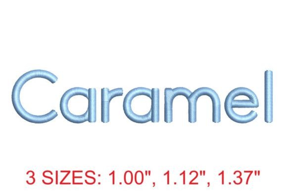 Download Caramel Embroidery Font - Caramel Collection