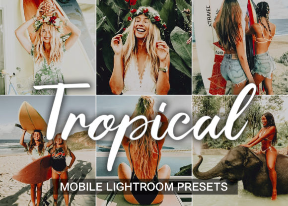 Download 5 Mobile Lightroom Presets TROPICAL - Mobile lightroom presets Collection