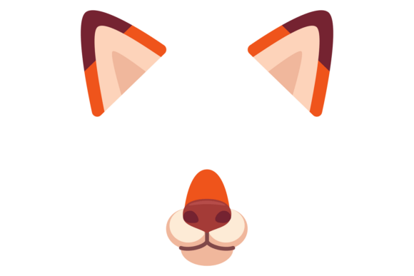 Download Fox Nose and Ears. Photo Filter Cartoon - Photo filter Collection